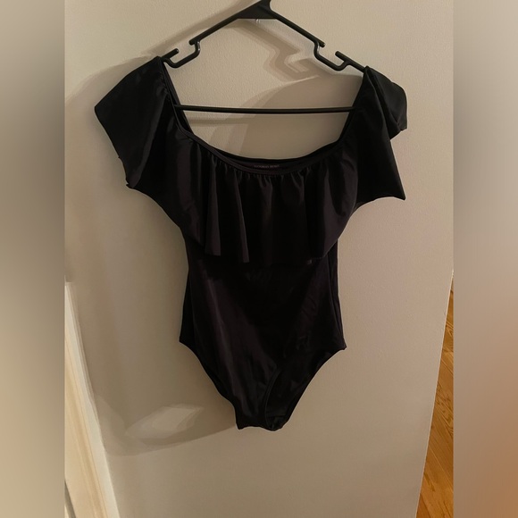 Victoria's Secret Other - Victoria Secret Black Swim One Piece Flounce Sleeve